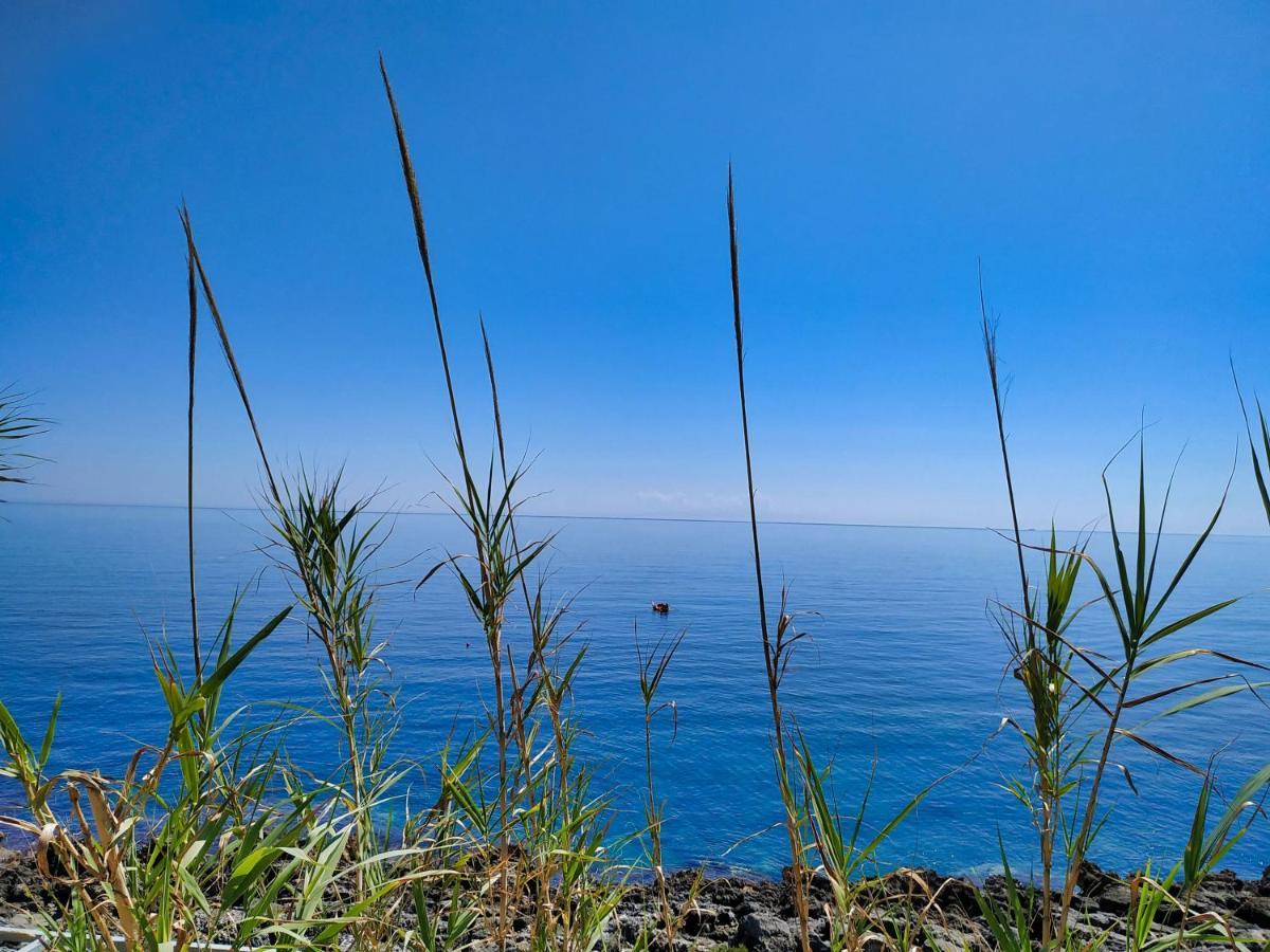 Marina Di Andrano - Alisso, Casa Vista Mare Con Parcheggio Privato E Wifi Villa Exterior foto